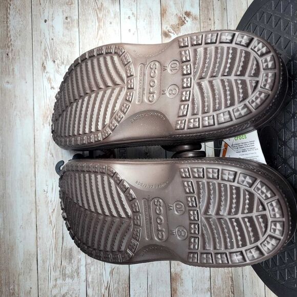 Crocs Ralen Lined Clog Men's Size 8 Gray Slip On Shoes - Picture 6 of 11